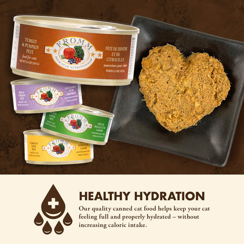 Fromm Four-Star Wet Cat Food - Turkey & Pumpkin Pâté - 5.5oz Can